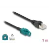 Koaksiaalkaabel DELOCK 90697 — 1 m, HSD Z RJ-45-le, must/sinine