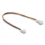 Kaabli pikendus DELOCK 90870 arvuti jahutussüsteemidele, PVC, Ø 1,3 mm, must/punane/valge/kollane