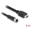 Kaabel DELOCK M12 A-kodeeringuga 17-kontaktiline emane HDMI isasele 5 m must