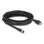 Kaabel DELOCK M12 A-kodeeringuga 17-kontaktiline emane HDMI isasele 5 m must