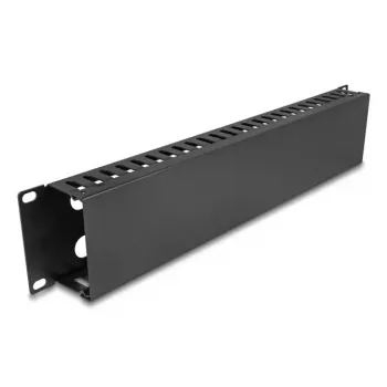 Kaablihalduse suunamispaneel 19 tolli 2U DELOCK metallist must 4 avaga