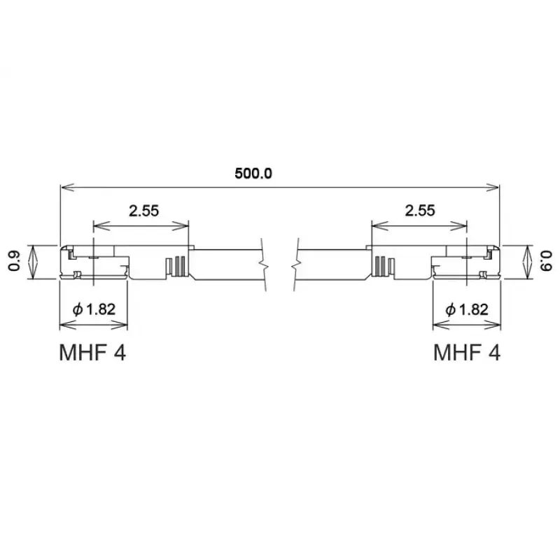 Koaksiaalkaabel DeLOCK 89646 0,5 m MHF IV HSC MXHP32