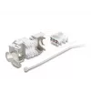 Keystone-moodul DELOCK 90938 — RJ-45 Cat.6A varjestatud lame keystone, valge