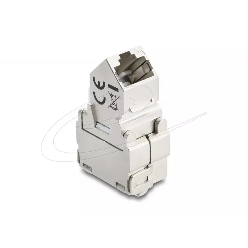 Keystone-moodul DELOCK 90938 — RJ-45 Cat.6A varjestatud lame keystone, valge