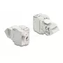 Keystone-moodul DELOCK 90938 — RJ-45 Cat.6A varjestatud lame keystone, valge