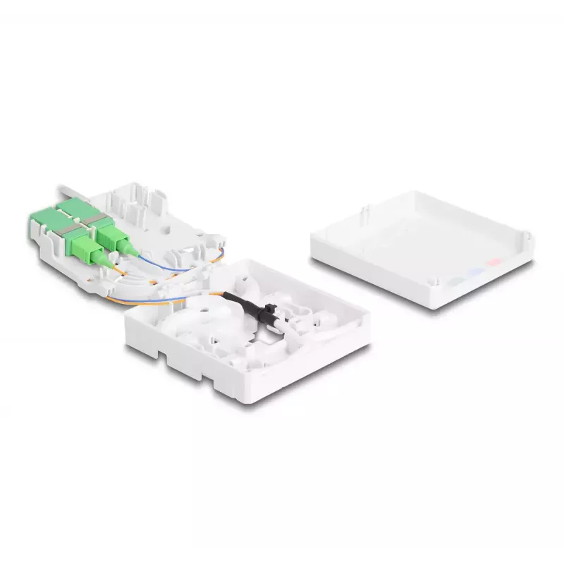 DeLOCK fiiberoptiline ühenduskarp 2 x SC/APC Simplex 40 m