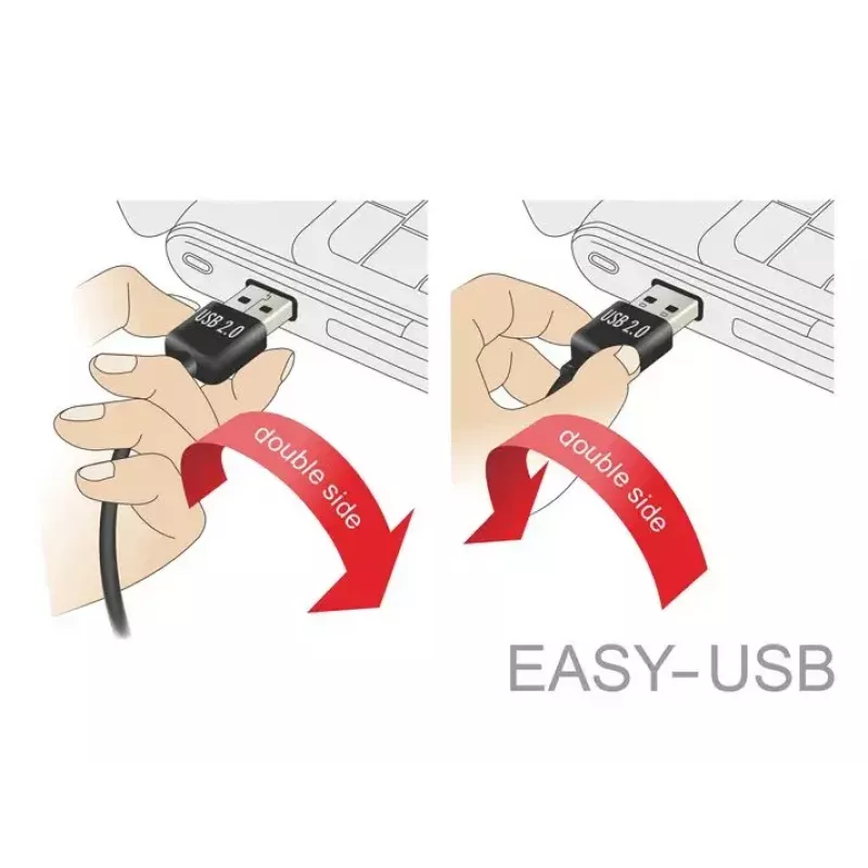 USB-kaabel DeLOCK 83851 USB 2.0 3m USB A Micro-USB B Must