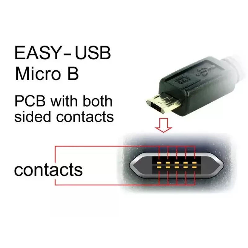 USB-kaabel DeLOCK 83851 USB 2.0 3m USB A Micro-USB B Must