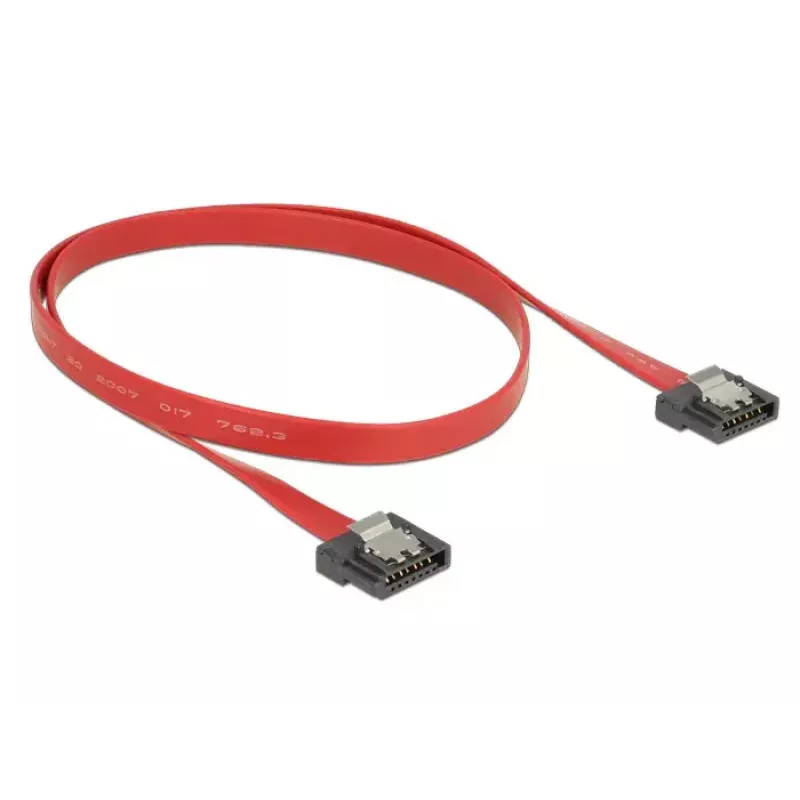 SATA kaabel DeLOCK 0.5m SATA III 7-kontaktiline punane
