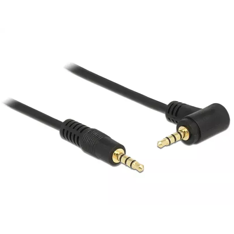 3,5 mm helikaabel DeLOCK 84737 1 m must