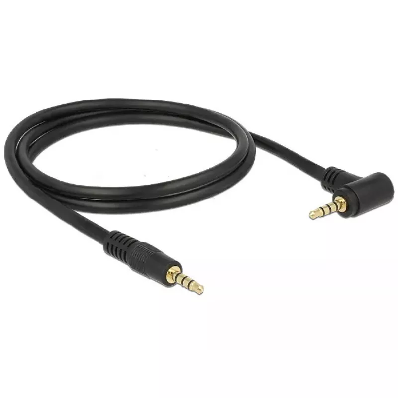 3,5 mm helikaabel DeLOCK 84737 1 m must