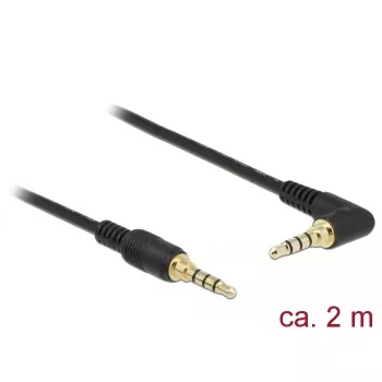 Helikaabel DeLOCK 85613 2m 3.5mm Must