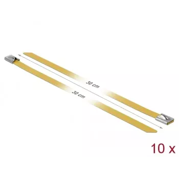 Kaabliside Teras DELOCK 18790 300mm Kollane 10 tk