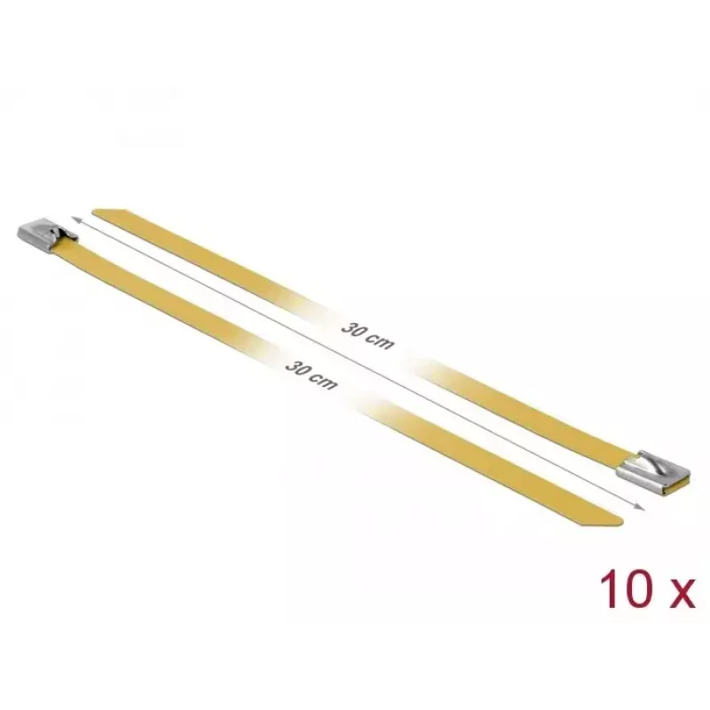 Kaabliside Teras DELOCK 18790 300mm Kollane 10 tk