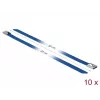Kaabliside DeLOCK 18798 Terasest Sinine 300mm 10 tk
