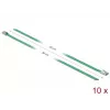 Kaabliside DeLOCK 18802 Roostevaba teras Roheline 300mm 10 tk
