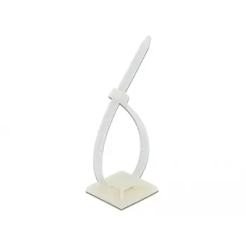 Kaablisideme kinnitus DeLOCK 18679 valge nailon 10 tk