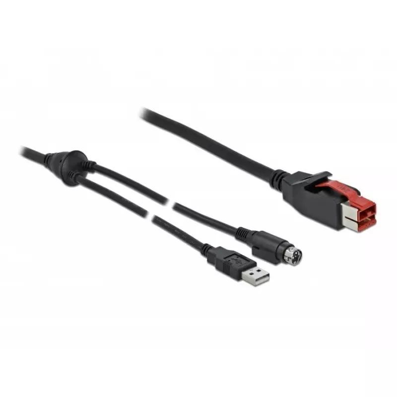 PoweredUSB-kaabel DeLOCK 85941 24V USB Type-A Mini-DIN 2m