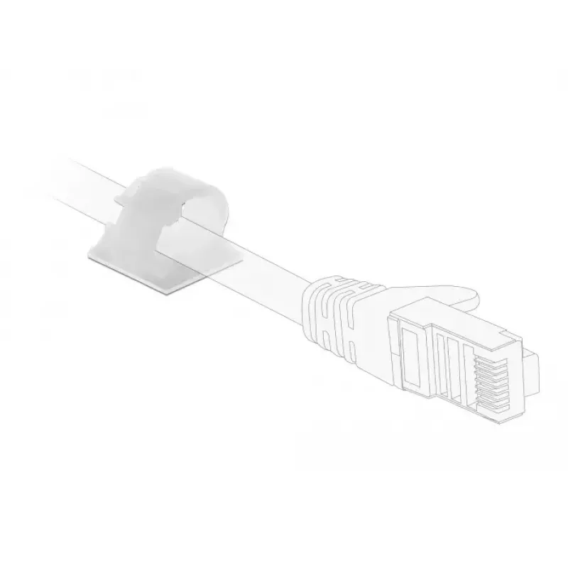 Kaabliklamber DeLOCK 60178 Valge 10 tk