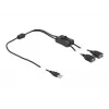 USB tüüp-A isane 2 x USB tüüp-A emasele lülitiga DeLOCK 86803