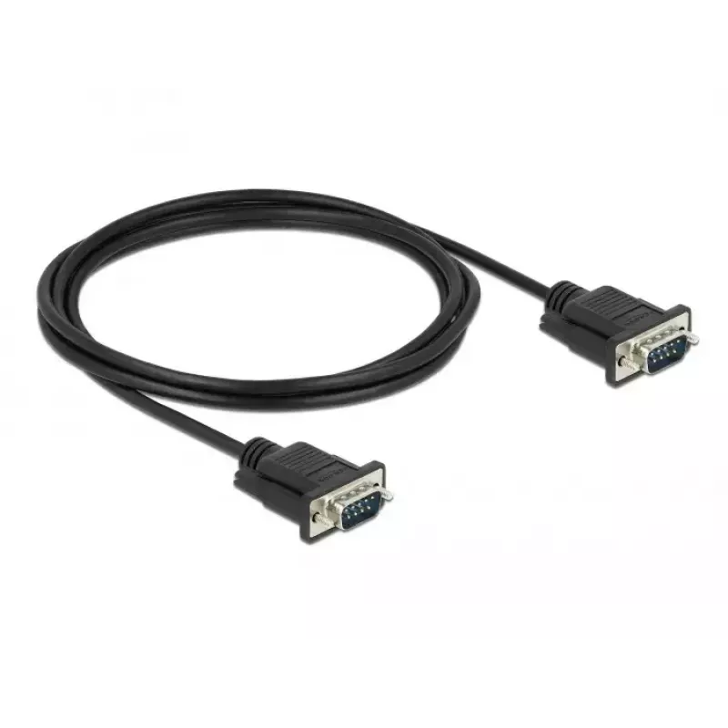 Jadakaabel DeLOCK 86574 Must 2m RS-232 Sub-D9