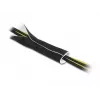 DeLOCK kaablikate neopreenist painduv 3 m x 135 mm must valge