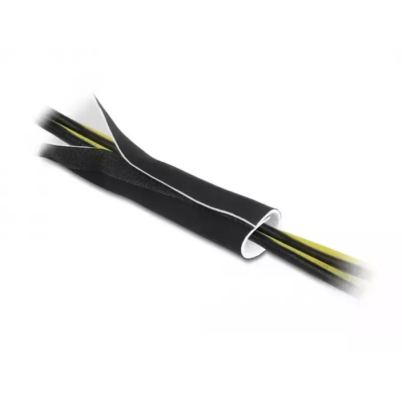 DeLOCK kaablikate neopreenist painduv 3 m x 135 mm must valge