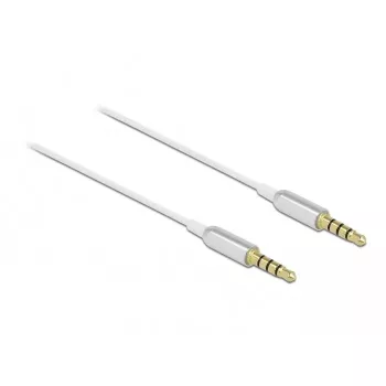 Audio kaabel DeLOCK 66073 0.5m 3.5mm Silver Valge
