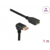 DisplayPorti pikenduskaabel DeLOCK 90° allapoole nurga all 8K 1m