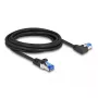 DeLOCK RJ45 Cat.6A S/FTP võrgukaabel, 3 m, must