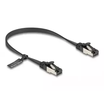 DeLOCK RJ45 lame patch-kaabel pistik–pistik Cat.8.1 0,25 m must