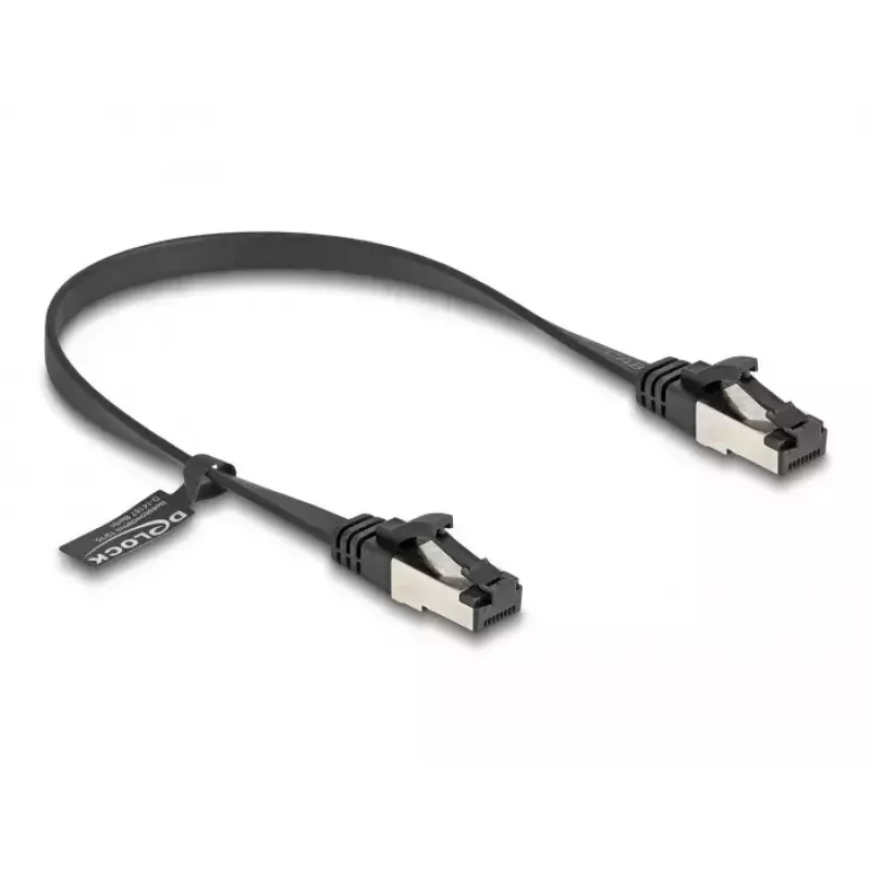 DeLOCK RJ45 lame patch-kaabel pistik–pistik Cat.8.1 0,25 m must