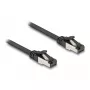 DeLOCK RJ45 lame patch-kaabel pistik–pistik Cat.8.1 0,25 m must