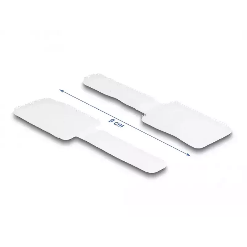 DeLOCK Mini takjakinnitusega kaablihoidja P 90 mm x L 24 mm isekleepuv 10 tk valge