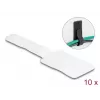 DeLOCK Mini takjakinnitusega kaablihoidja P 90 mm x L 24 mm isekleepuv 10 tk valge