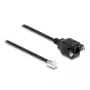 DeLOCK-kaabel RJ10-pistik RJ10-pesale 30 cm must