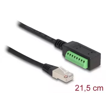 DeLOCK RJ45 kaabel Cat.5e pistik klemmiploki adapterile 21,5 cm