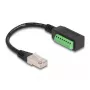 DeLOCK RJ45 kaabel Cat.5e pistik klemmiploki adapterile 21,5 cm