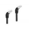 DeLOCK RJ45 võrgukaabel Cat.6A S/FTP 45° allapoole nurga all 1 m must
