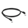 DeLOCK RJ45 võrgukaabel Cat.6A S/FTP 45° allapoole nurga all 1 m must