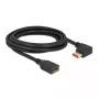 DisplayPort pikenduskaabel DeLOCK 87076 3m 8K 60Hz isane 90° vasak nurga all emane