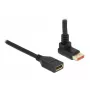 DisplayPort-i pikenduskaabel DeLOCK 87084 3m 8K 60Hz isane 90° üles emasele