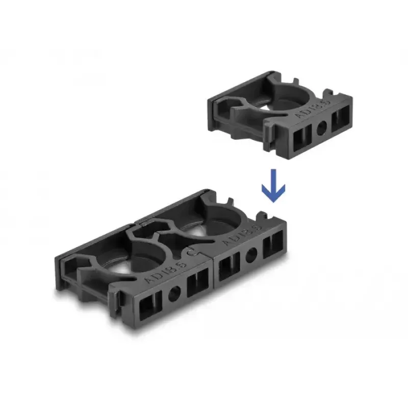 Kaablikate DeLOCK 60482 Must 8 tk Plastist 30mm