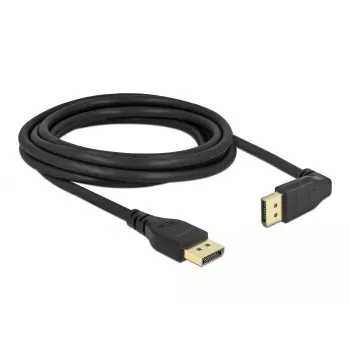 DELOCK DisplayPort kaabel 3 m, DisplayPort to DisplayPort, 5,7 mm läbimõõt, toetab kuni 32 helikanalit