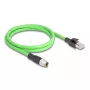 Võrgukaabel DeLOCK M12 kaabel X-kodeeringuga 8 kontakti isane-isane PUR (TPU) 5 m must