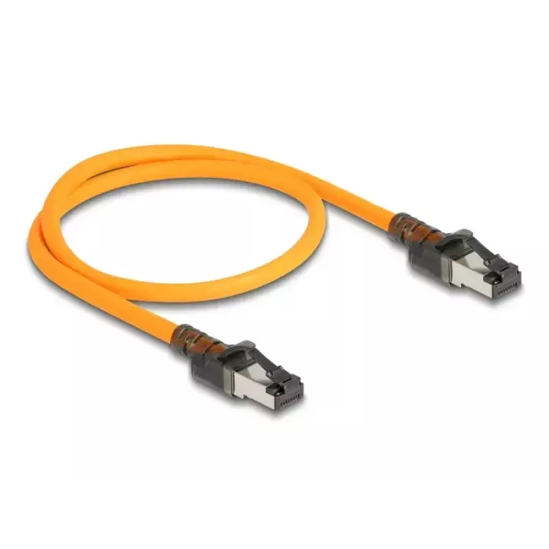 Võrgukaabel DeLOCK RJ45 0,5m Cat6A S/FTP oranž