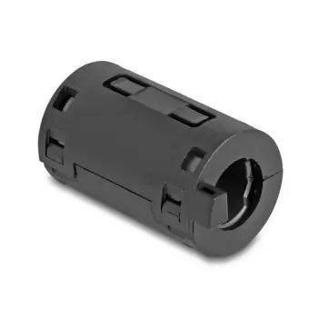 DELOCK 80947 ferriitsüdamikuga klemm, must, 36×19,5×18 mm, 2 tk pakendis