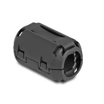 Ferriitsüdamikuga klamber DELOCK 80948, must, nikkel/plast/tsink, 36×23,5×22,2 mm, 2 tk pakendis