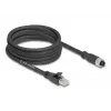 Võrgukaabel DeLOCK 80594 M12 -> RJ-45 Cat5e 5m Must