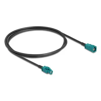 Koaksiaalkaabel DELOCK 90679 — HSD Z - HSD Z, 1 m, must/sinine